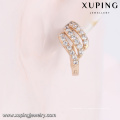 23016-Xuping Schmuck Neues Design Vergoldet Ohrring mit Zirkon